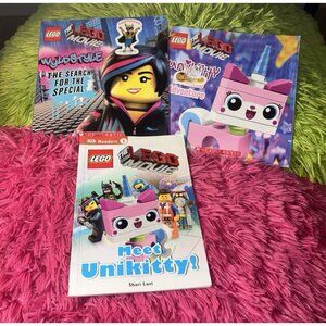 The Lego Movie Lot 3 Children's Books Meet Unikitty Cuckoo Adventure wyldstyle
